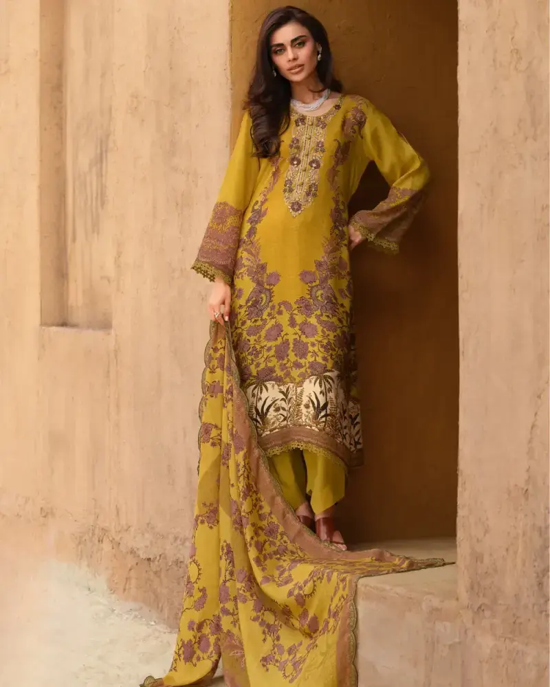 Mustard Cotton Suit