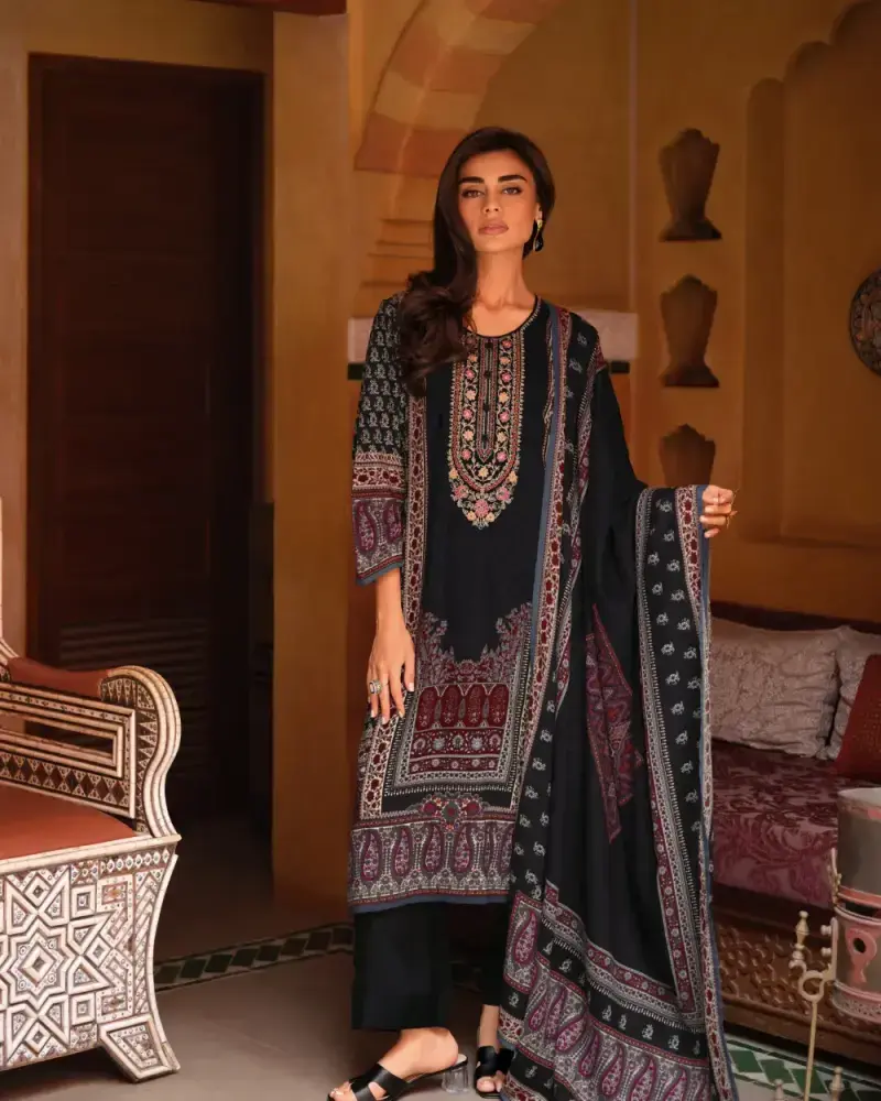 Black Fancy Cotton Salwar