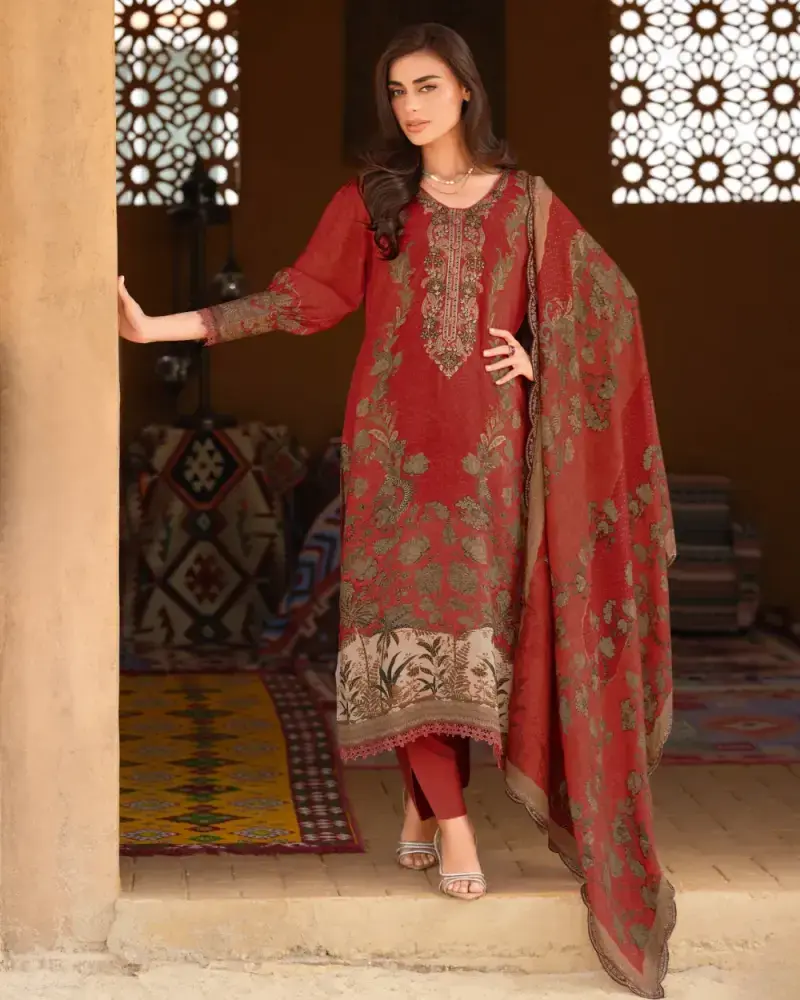 Red Cotton Suit